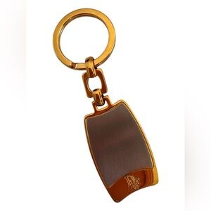 Authentic Vintage Christian Dior Gold-Tone Keychain